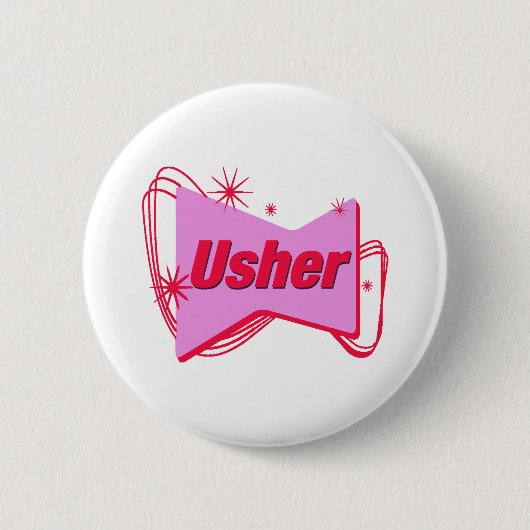 Wedding Usher Button (Voorkant)