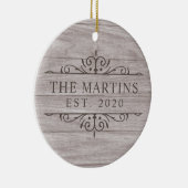 Wedding Vast Pas getrouwd Keramisch Ornament (Rechts)