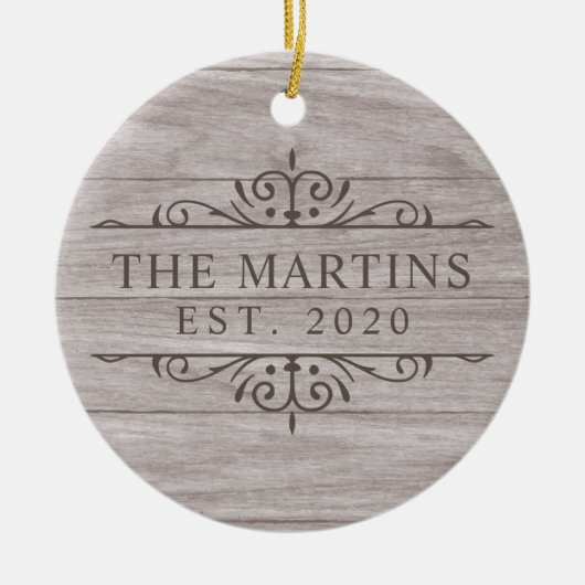 Wedding Vast Pas getrouwd Keramisch Ornament (Voorkant)