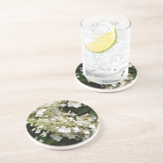 Wedding Veil Hydrangea Zandsteen Onderzetter (Zijkant)