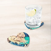 Wedding verloofd paar op maat gepersonaliseerd kartonnen onderzetters (Insitu)