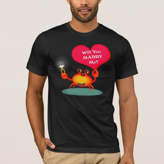 Wedding Verloving Crab Shirt (Voorkant)