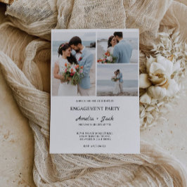 Wedding Verloving foto uitnodiging Sjabloon