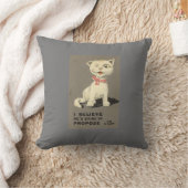 WEDDING VERLOVING GIFT PILLOW, CAT KUSSEN (Deken)