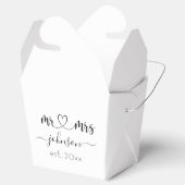 Wedding Verloving Heart de heer Mrs. Persoonlijke  Bedankdoosjes (Geopend)