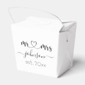 Wedding Verloving Heart de heer Mrs. Persoonlijke  Bedankdoosjes (Achterkant)