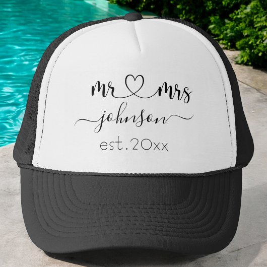 Wedding Verloving Heart de heer Mrs. Persoonlijke  Trucker Pet