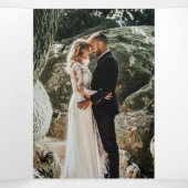 Wedding vernieuwing ceremonie programma paarse pro (Binnenkant midden)