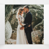 Wedding vernieuwing ceremonie programma paarse pro (Binnenkant midden)