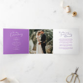 Wedding vernieuwing ceremonie programma paarse pro (Binnen)