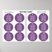 Wedding Violet 12-tabel Poster (Voorkant)
