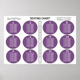 Wedding Violet 12-tabel Poster