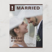 Wedding Voeg foto toe Fun Magazine Hoesje Briefkaart (Voorkant)