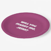 Wedding-voorstel - Wil je me trouwen? Papieren Bordje (Gekanteld)