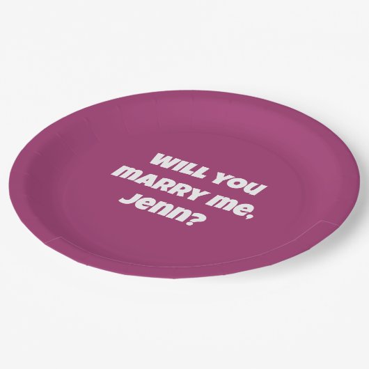 Wedding-voorstel - Wil je me trouwen? Papieren Bordje (Gekanteld)