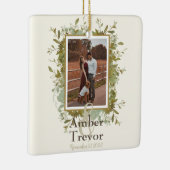 Wedding Vow Gift for Wife Eucalyptus Keramisch Ornament (Rechts)