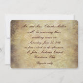 Wedding Vow Renewal  boek Kaart (Achterkant)