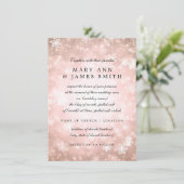 Wedding Vow Renewal Copper Winter Wonderland Kaart (Staand voorkant)