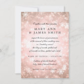 Wedding Vow Renewal Copper Winter Wonderland Kaart (Voorkant)