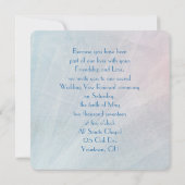 Wedding Vow Renewal Dandelion Bouquet Kaart (Achterkant)