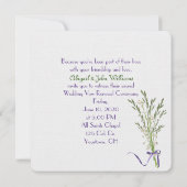 Wedding Vow Renewal-floral love font Kaart (Achterkant)