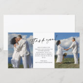 Wedding Vow Renewal Foto bedankt (Voorkant / Achterkant)