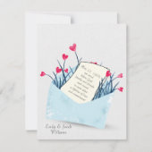 Wedding Vow Renewal-hartbloemen Kaart (Voorkant)