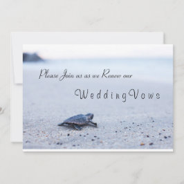 Wedding Vow Renewal Invitation Zee Turtle Kaart
