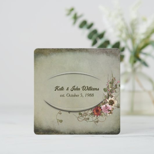 Wedding Vow Renewal lijst Kaart (Staand voorkant)