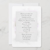 Wedding Vow Renewal-roze clematis Kaart (Achterkant)