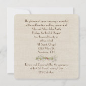 Wedding Vow Renewal Sepia Daisy Kaart (Achterkant)