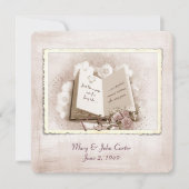 Wedding Vow Renewal Story Book Kaart (Voorkant)