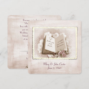 Wedding Vow Renewal Story Book Kaart