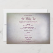 Wedding Vow Renewal Uitnodiging, Boots/Flowers Kaart (Achterkant)