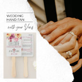 Wedding Vows | Blush Pink Floral Handwaaier