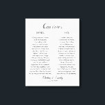 Wedding Vows Canvas Afdruk<br><div class="desc">Bruiloft geloften Canvas Print</div>