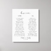 Wedding Vows Canvas Afdruk (Voorkant)