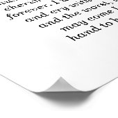 Wedding Vows Gold Ampersand , gelukkig altijd na Poster (Hoek)