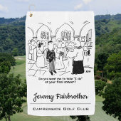 Wedding Vows - Ik doe het als laatste antwoord gra Golfhanddoek