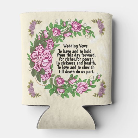 Wedding Vows koelbox Blikjeskoeler (Achterkant)