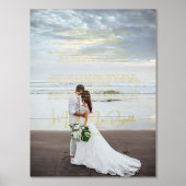 Wedding Vows Overlay | Weddenfoto Folie Afdrukken (Voorkant)