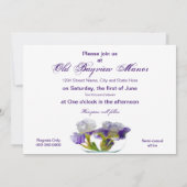 Wedding Vows Renewal Uitnodigingen - Paarse Iris (Achterkant)