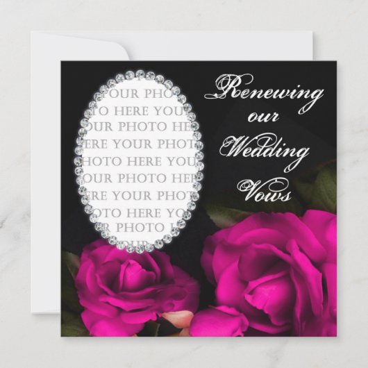 Wedding Vows Renewed - Uitnodiging - Foto (Voorkant)