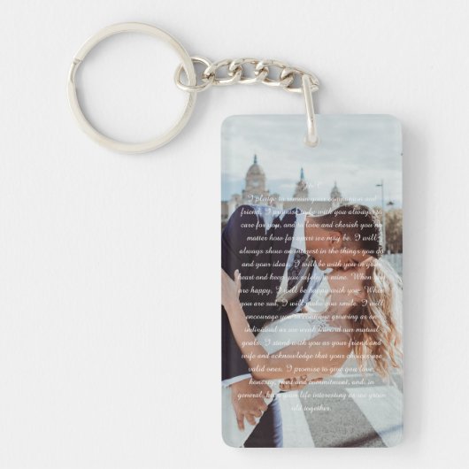 Wedding Vows Sleutelhanger (Voorkant)