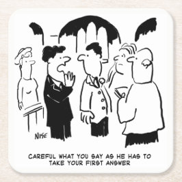 Wedding Vows Vicar en Best Man Kartonnen Onderzetters