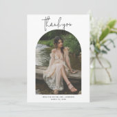 Wedding Vrijgezellenfeest Arch Fotoscript Bedankkaart (Staand voorkant)