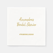 Wedding Vrijgezellenfeest Party Napkins Hashtag Go