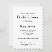 Wedding Vrijgezellenfeest Plain Invitation Kaart (Voorkant)