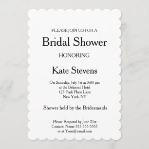 Wedding Vrijgezellenfeest Plain Invitation Kaart
