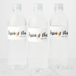 Wedding Water Bottle Label 015 Waterfles Etiket